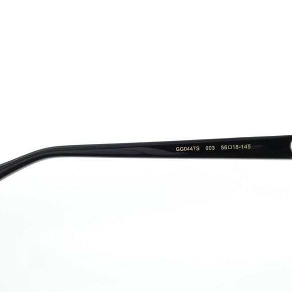 Gucci GG0447 Pilot Sunglasses Black Gray OS - Picture 7 of 15